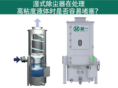 湿式除尘器在处理高粘度液体时是否容易堵塞？